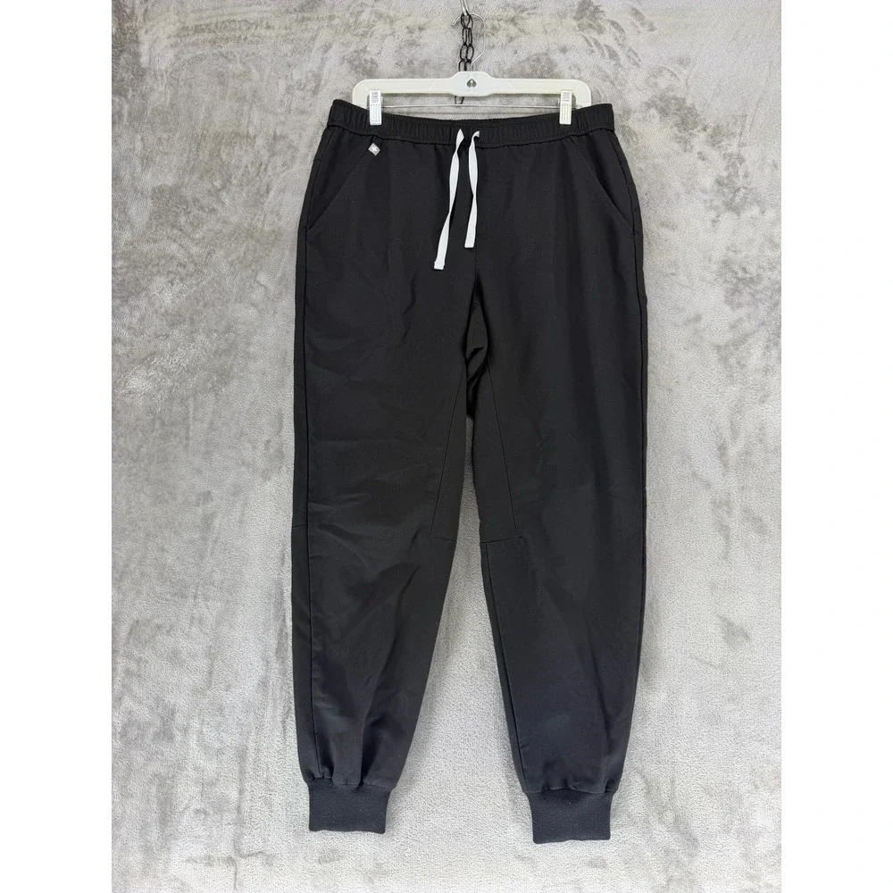 FIGS Jogger Mens L Tansen Black Technical Collection Scrub Pants EUC
